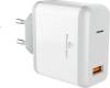 POWERTECH Wall Charger PT-709, 1x USB, 18W, 3A, QC 3, white | PT-709